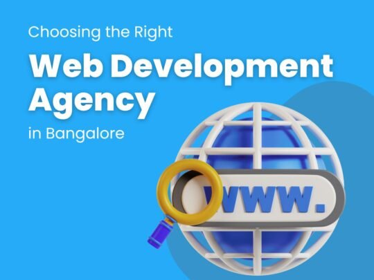 Choosing the Right Web Development Agency in Bangalore